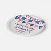 3人の土地だ!7月3日の4日パーティー ペーパープレート (アングル)