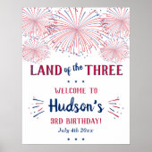 3人の土地だ！7月3日の4日パーティー ポスター (正面)