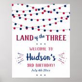 3人の土地だ！7月3日の4日パーティー ポスター (正面)