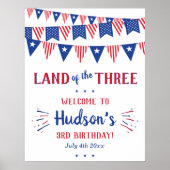 3人の土地だ!7月3日の4日パーティー ポスター (正面)