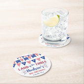 3人の土地だ!7月3日の4日パーティー ラウンドペーパーコースター (インサイチュ)