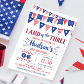 3人の土地だ!7月3日の4日パーティー 招待状