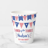 3人の土地だ!7月3日の4日パーティー 紙コップ (正面)