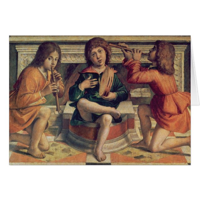 3人の天使のミュージシャン (正面横)