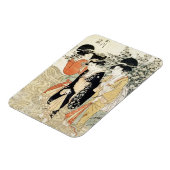 3人の女の子の川の中で、ファッションから マグネット (左側)