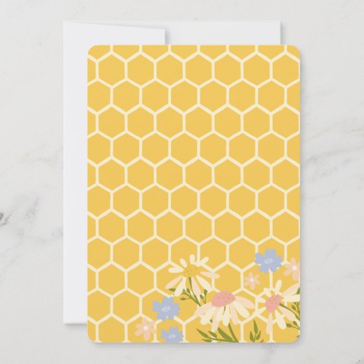 3人の女の子の誕生日パーティーに甘い 招待状 (裏面)