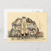 3人の女の子 – Zille ポストカード (正面/裏面)