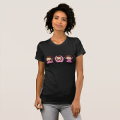 3人の女の子Emoji Tシャツ (正面フル)