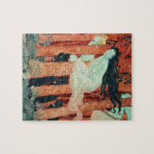 3人の女性および3匹のオオカミ(w/c) ジグソーパズル (横)