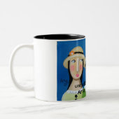 3人の女性のマグ ツートーンマグカップ (左)