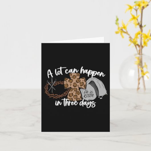 3人の女性の男性クリスチャンで多くのことを起こすことができる日 カード (黄色い花)