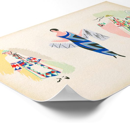 3人の女性 ポスター (角)