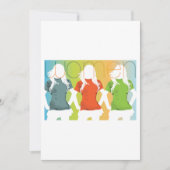 3人の女性 招待状 (正面)