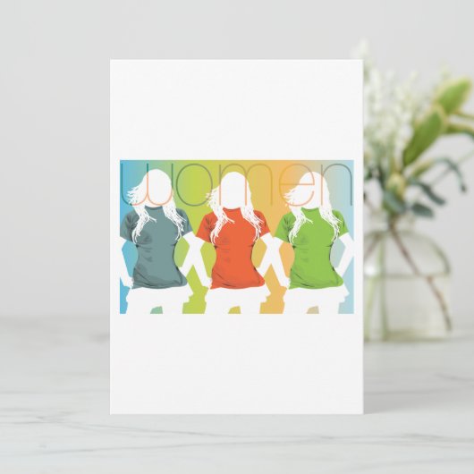 3人の女性 招待状 (スタンド正面)