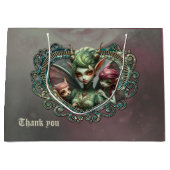 3人の妖精、魔法ハートの仲間。 ラージペーパーバッグ (正面)