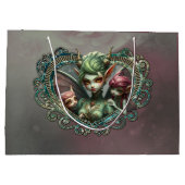 3人の妖精、魔法ハートの仲間。 ラージペーパーバッグ (裏面)