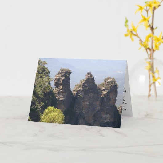 3人の姉妹 カード (黄色い花)