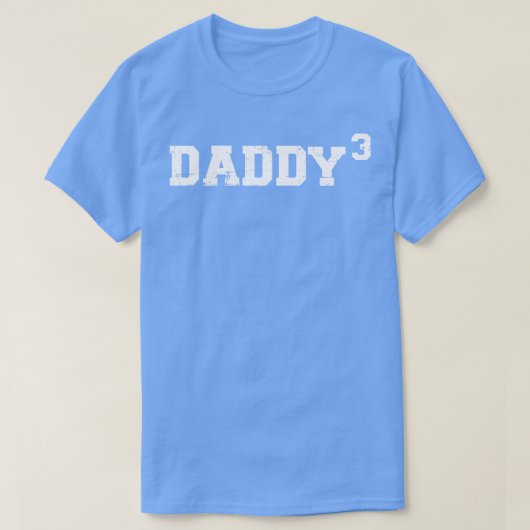 3人の子供の父親の日の3回目のパパパパ Tシャツ (デザイン正面)