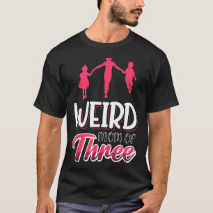 3人の子育ての母風変わり母 Tシャツ