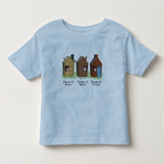 3人の小さいブタの子供のTシャツ トドラーTシャツ