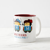 3人の市場商人のマグ ツートーンマグカップ (正面右)