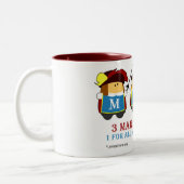 3人の市場商人のマグ ツートーンマグカップ (左)