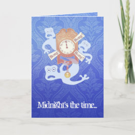 3人の幽霊(ハロウィンの詩)カード カード