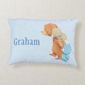 3人の愛らしいくまの友人 アクセントクッション (裏面)