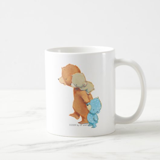 3人の愛らしいくまの友人 コーヒーマグカップ (右)