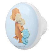 3人の愛らしいくまの友人 セラミックノブ (右)