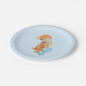 3人の愛らしいくまの友人 ペーパープレート (アングル)