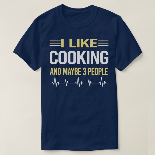 3人の料理 Tシャツ (デザイン正面)