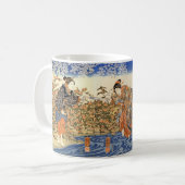 3人の日本のな女性 コーヒーマグカップ (正面左)