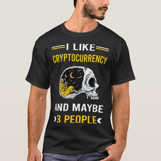 3人の暗号通貨暗号 Tシャツ (正面)