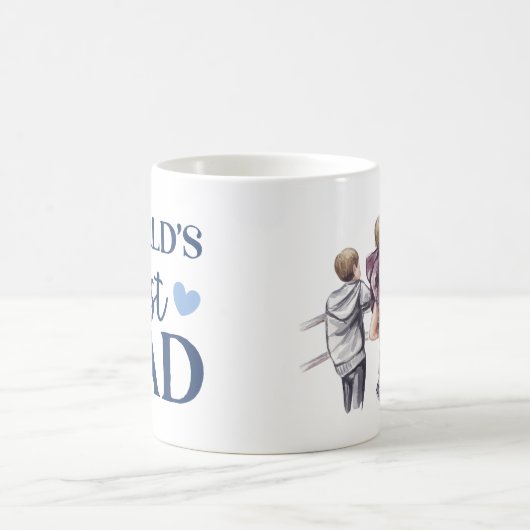 3人の最高の息子を抱える世界のパパ コーヒーマグカップ (中央)
