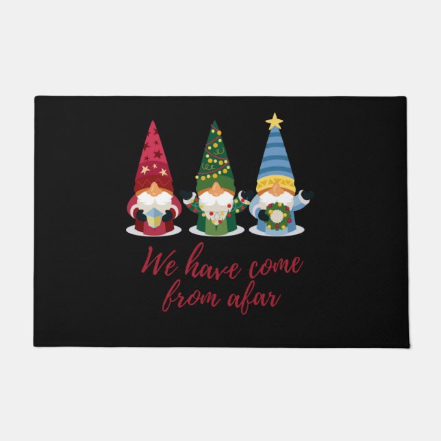 3人の格言が来AfarDoormatから来ま   した ドアマット (正面)