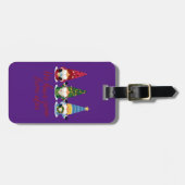 3人の格言がAfarLagage来から    のラベル ラゲッジタグ (正面横)