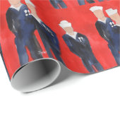 3人の海軍船員 ラッピングペーパー (ロールコーナー)