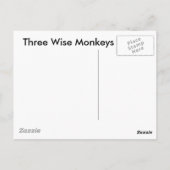 3人の猿 ポストカード (裏面)