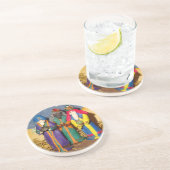 3人の王がクリスマスのベビーに贈り物を運ぶ コースター (側面)