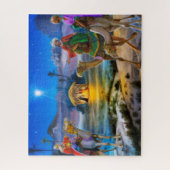 3人の王が付いている出生の休日のジグの鋸 ジグソーパズル (縦)