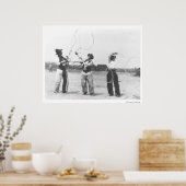 3人の男が泣いていた。 ポスター (キッチン)