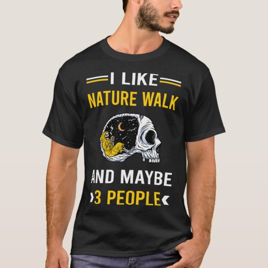 3人の自然ウォーク Tシャツ (正面)