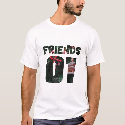 3人の親友のためのデザイン - 友達 Tシャツ (正面)