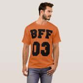 3人の親友のためのヴィンテージBFFデザイン Tシャツ (正面フル)