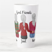 3人の親友 カフェラテマグ (正面)