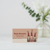 3人の賢い小妖精や小人、 名刺 (スタンド正面)