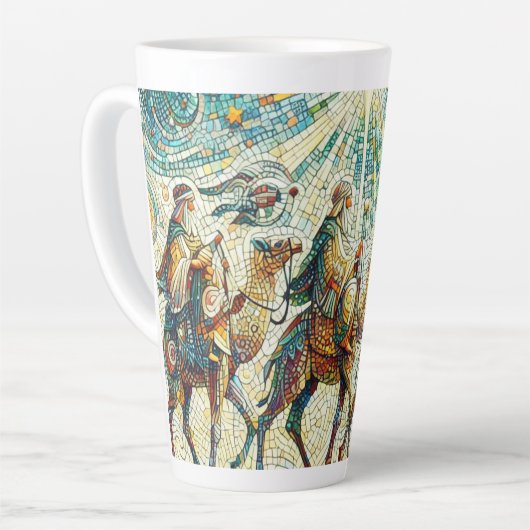 3人の賢人 カフェラテマグ (左アングル)