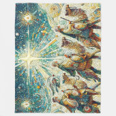 3人の賢人 フリースブランケット (正面)