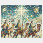 3人の賢人 フリースブランケット (正面(横))